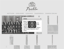 Tablet Screenshot of congresopuebla.gob.mx